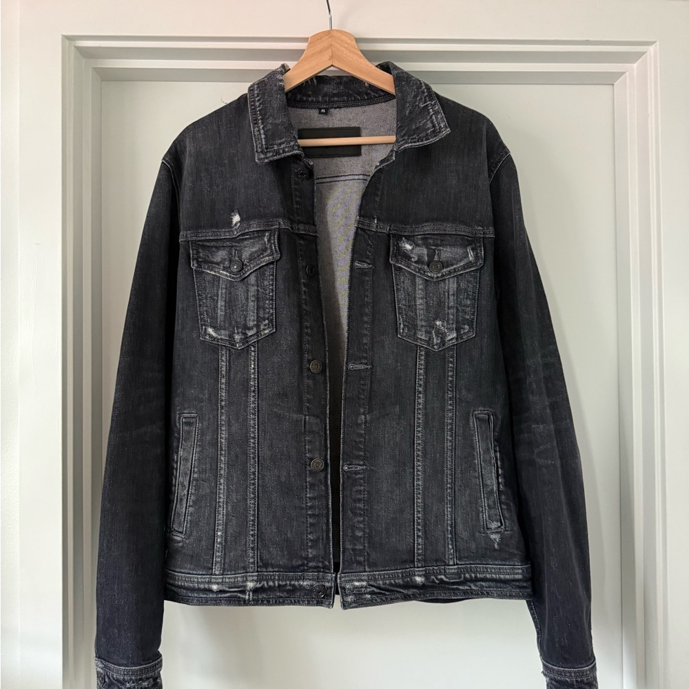 7 For All Mankind Black Denim Jacket